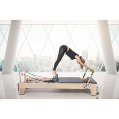 Elina Pilates Wood Reformer for Pilates "ELITE" With Tower USA 300006-0